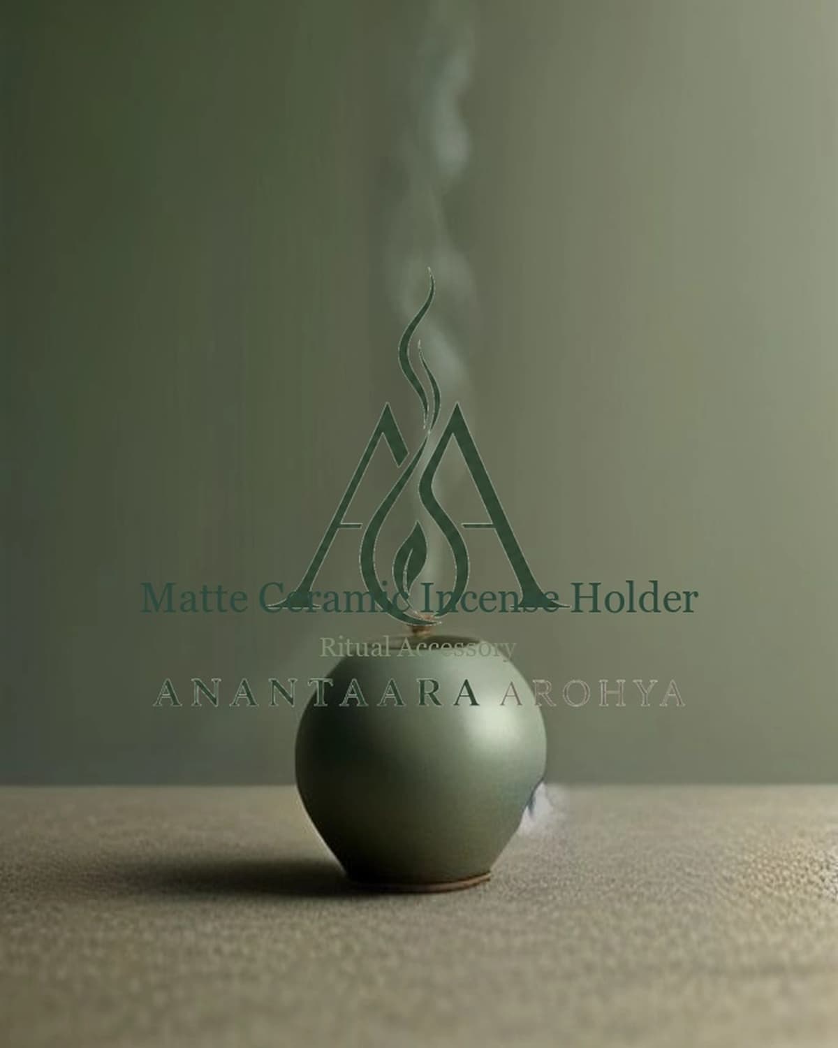 Matte Ceramic Incense Holder